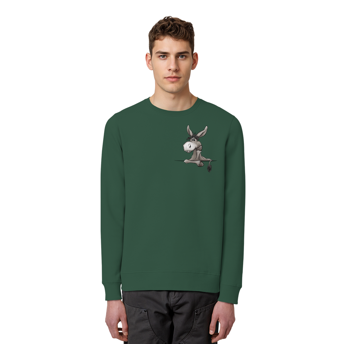 Lustiger lässiger Esel - Organic Basic Unisex Sweatshirt