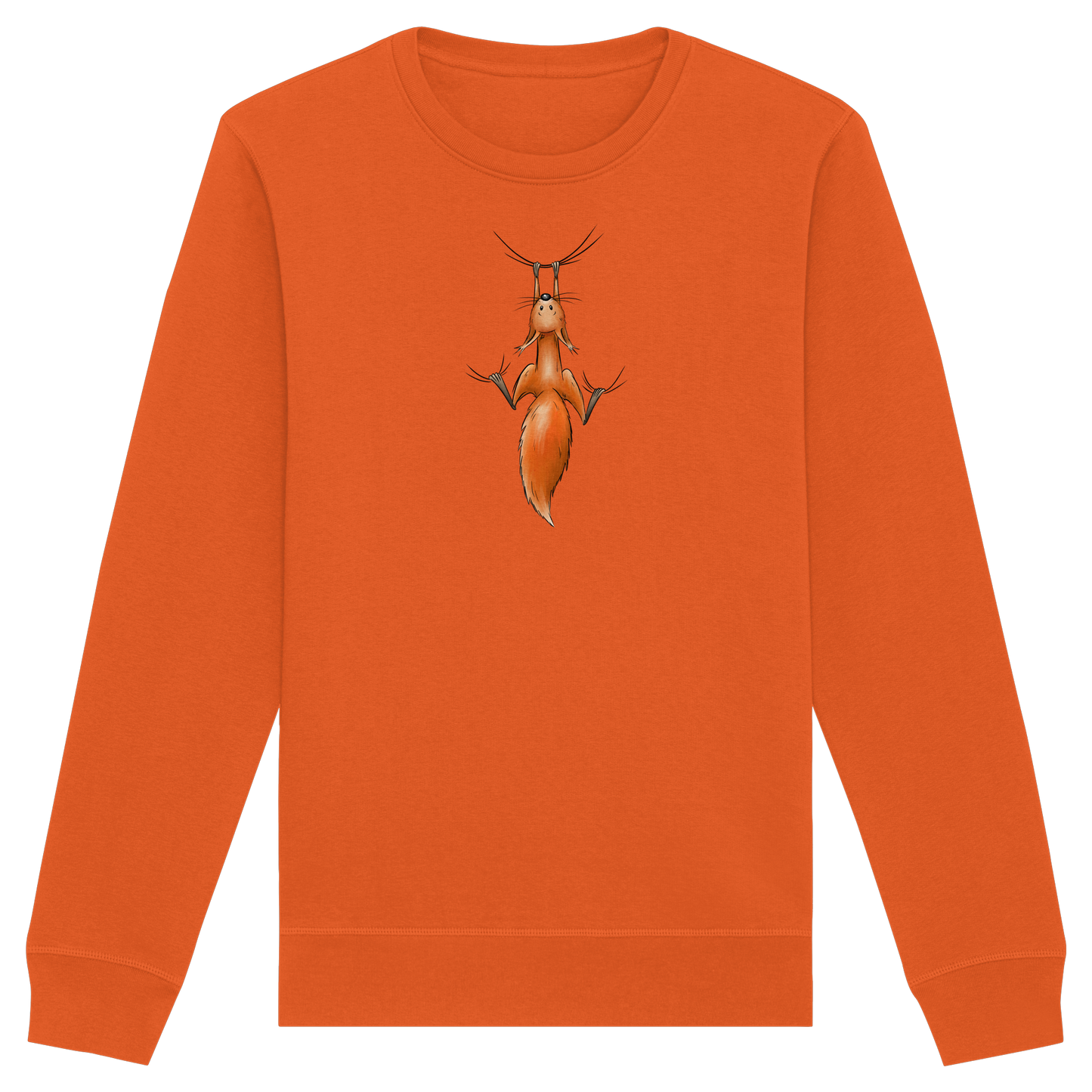 Rotes Eichhörnchen hängt ab - Organic Basic Unisex Sweatshirt
