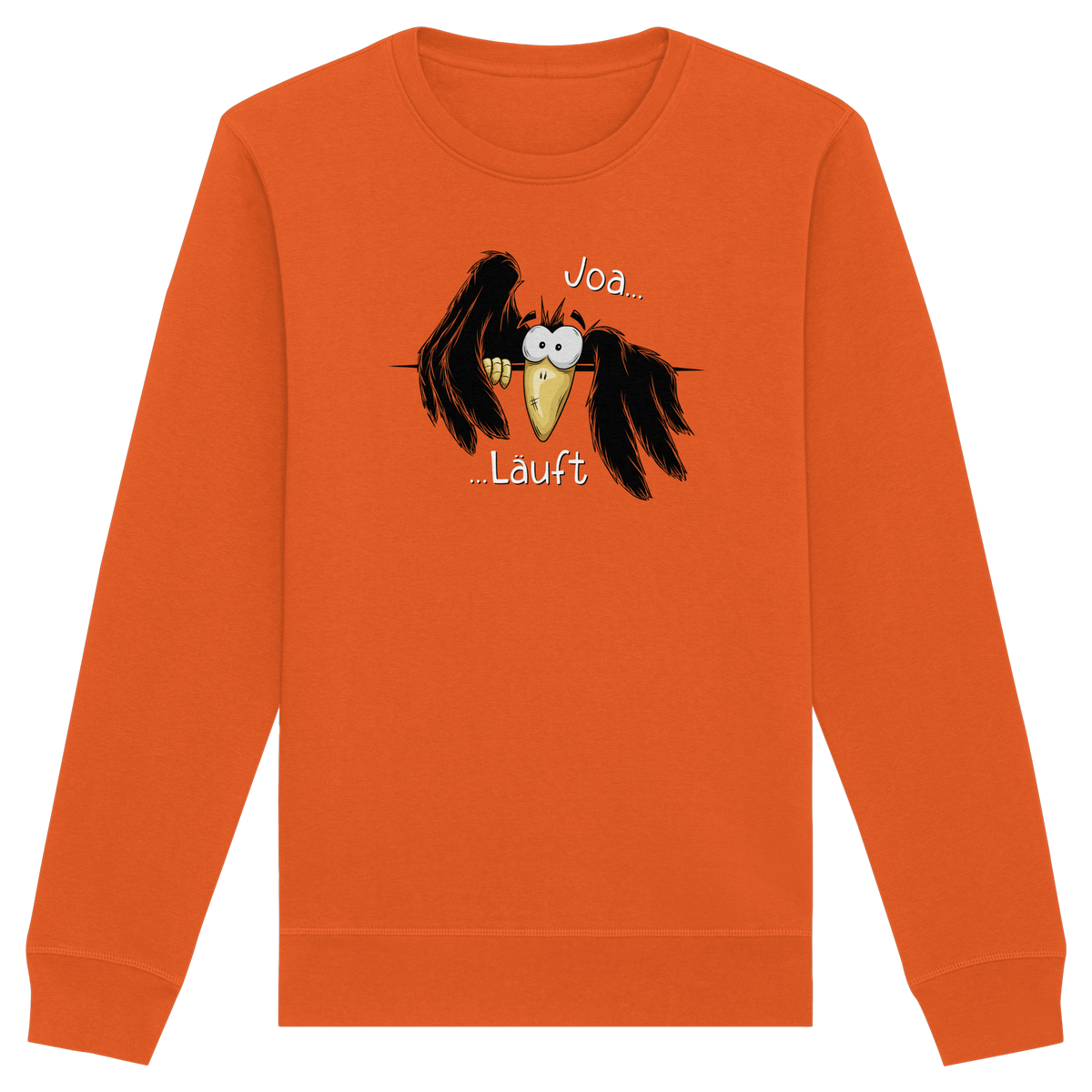 Joa Läuft Krähe gechillter Rabe - Organic Basic Unisex Sweatshirt