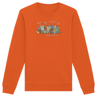 Nope, Nee, Nö Katzen - Organic Basic Unisex Sweatshirt
