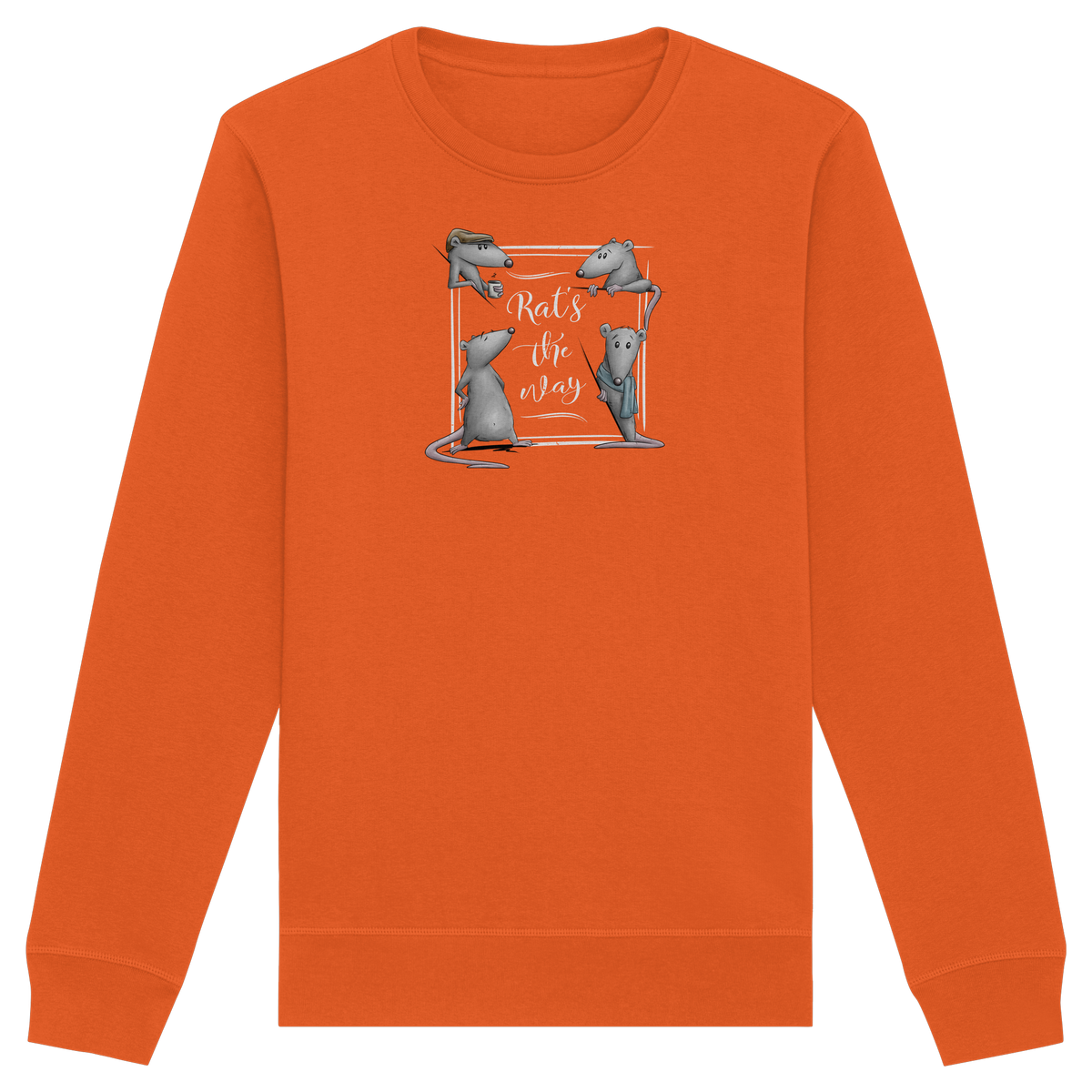 Rat’s The Way Kaffeehaus Ratten - Organic Basic Unisex Sweatshirt