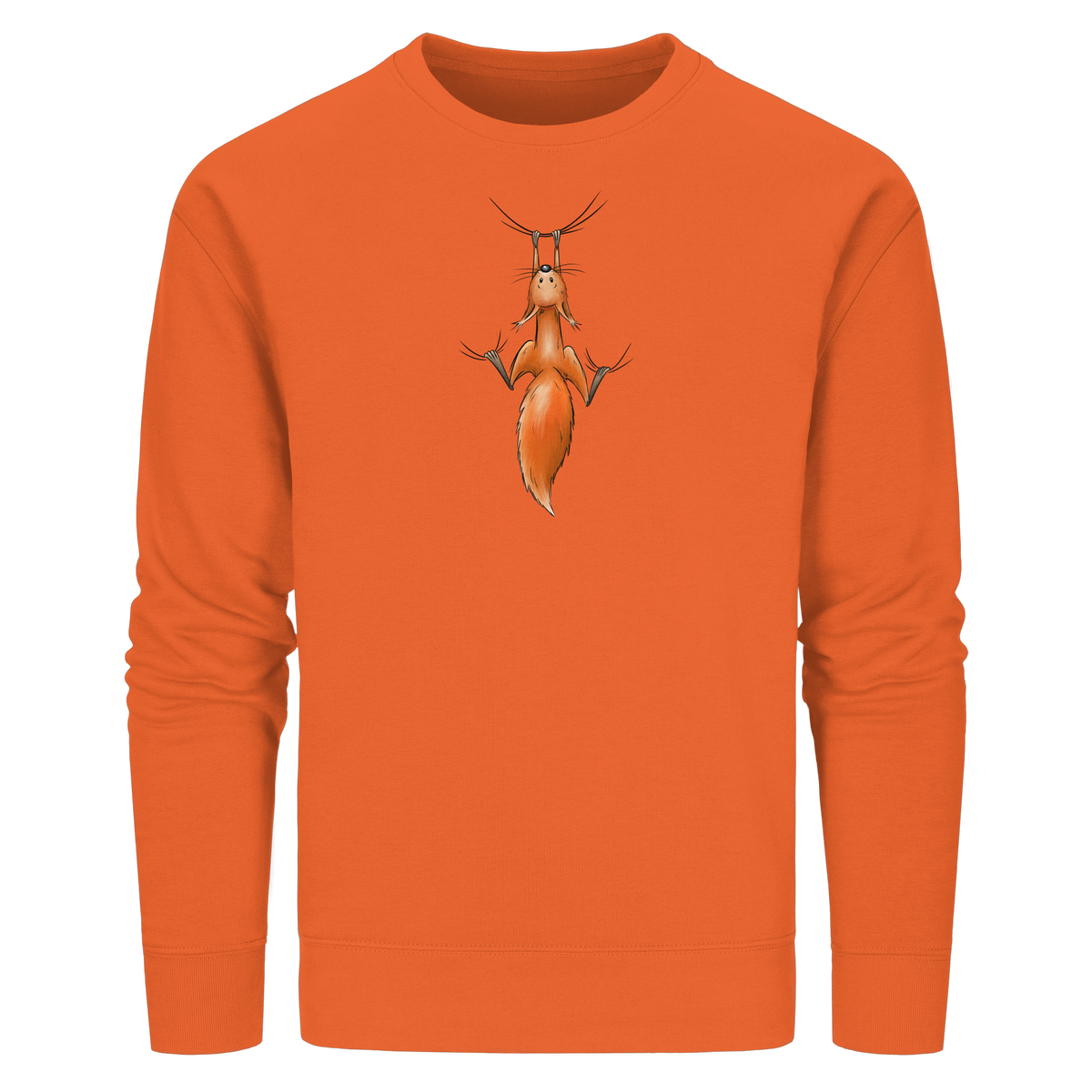 Rotes Eichhörnchen hängt ab - Organic Basic Unisex Sweatshirt