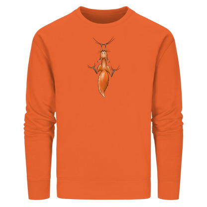 Rotes Eichhörnchen hängt ab - Organic Basic Unisex Sweatshirt