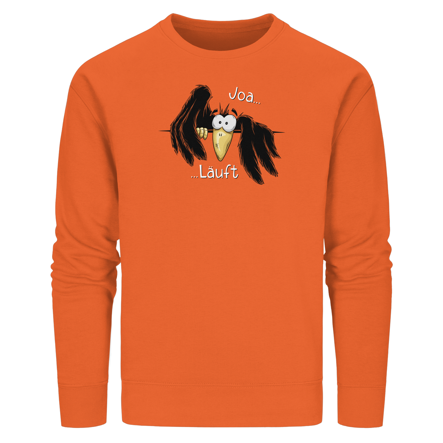 Joa Läuft Krähe gechillter Rabe - Organic Basic Unisex Sweatshirt