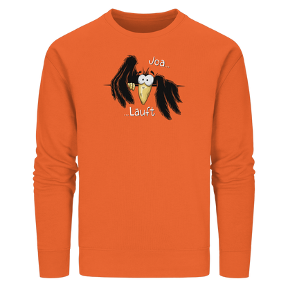 Joa Läuft Krähe gechillter Rabe - Organic Basic Unisex Sweatshirt