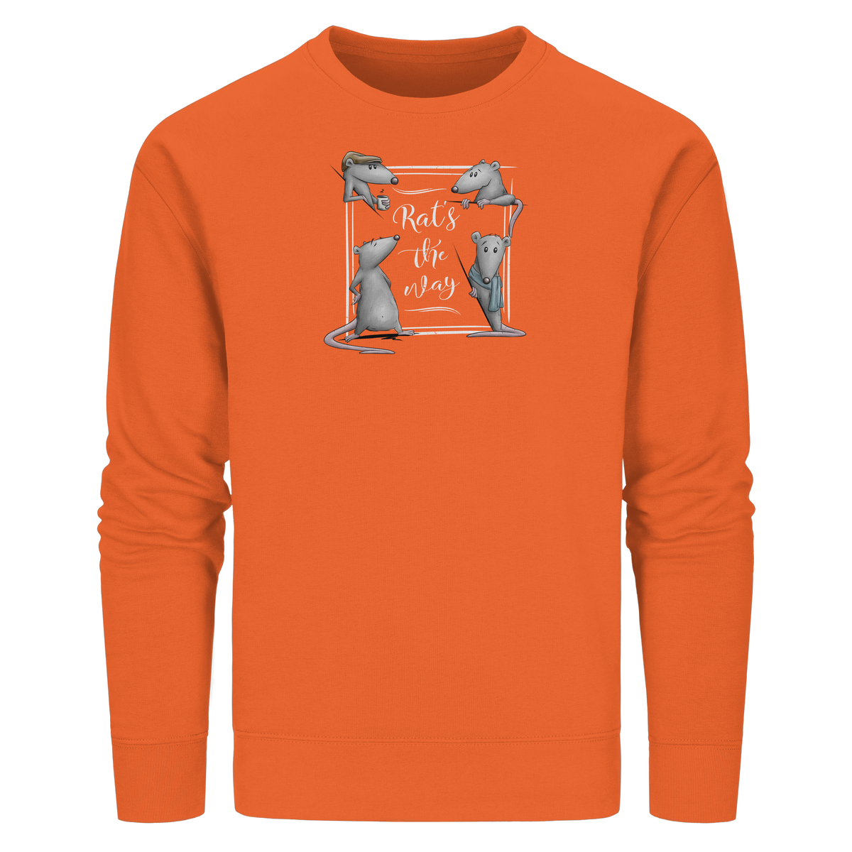 Rat’s The Way Kaffeehaus Ratten - Organic Basic Unisex Sweatshirt