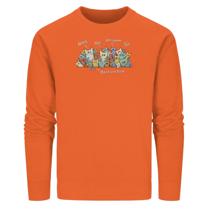 Nope, Nee, Nö Katzen - Organic Basic Unisex Sweatshirt