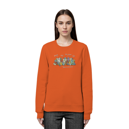 Nope, Nee, Nö Katzen - Organic Basic Unisex Sweatshirt