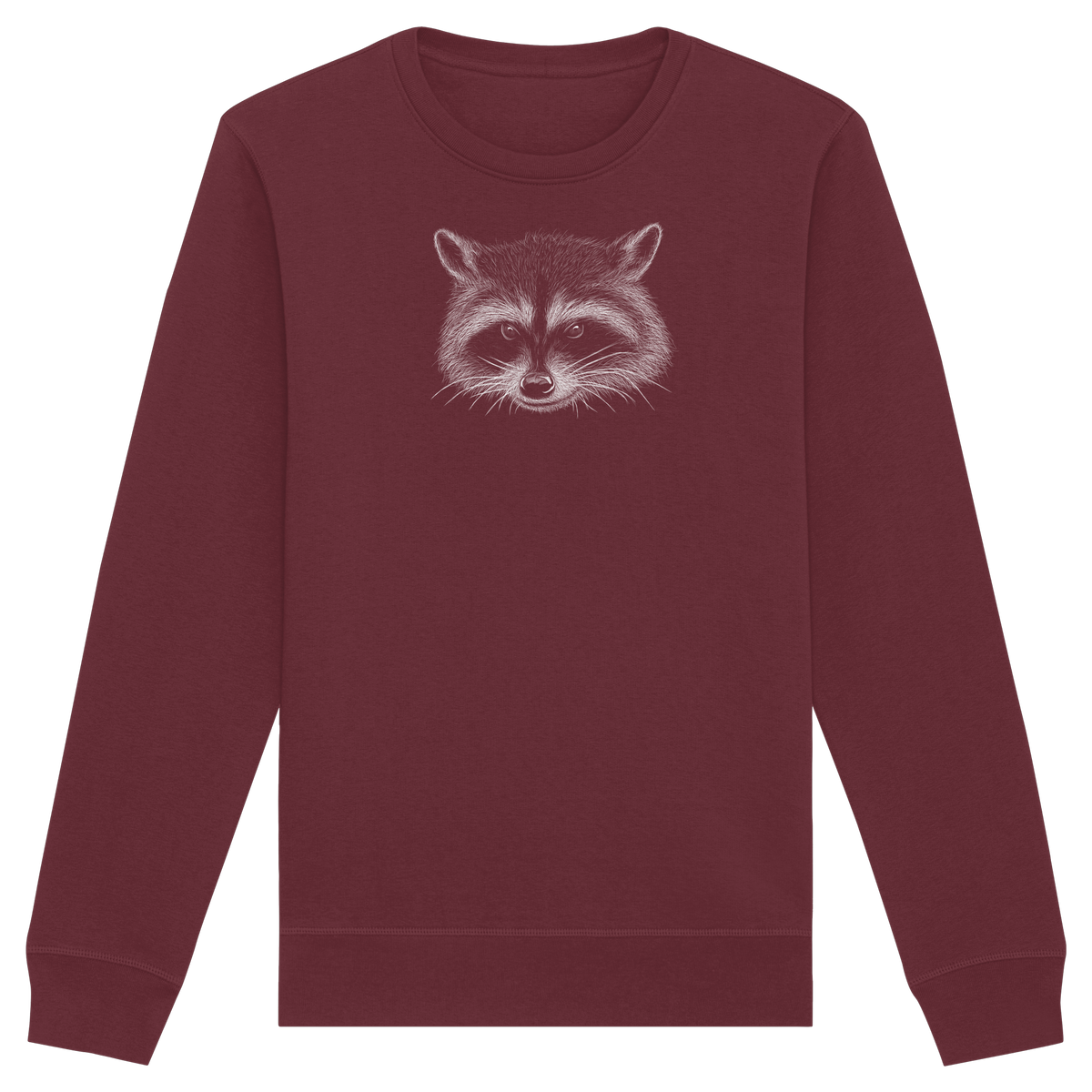 Waschbär Illustration Kritzelkunst - Organic Basic Unisex Sweatshirt