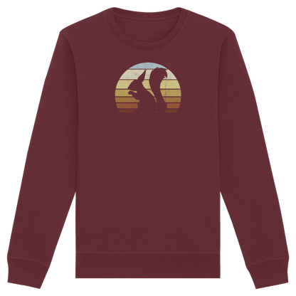 Retro Eichhörnchen Silhouette - Organic Basic Unisex Sweatshirt