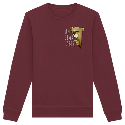 Unbearable – Unerträglich Bär - Organic Basic Unisex Sweatshirt