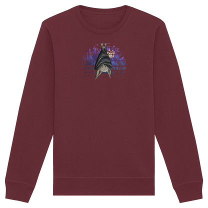 Fledermaus in blauer Nacht - Organic Basic Unisex Sweatshirt