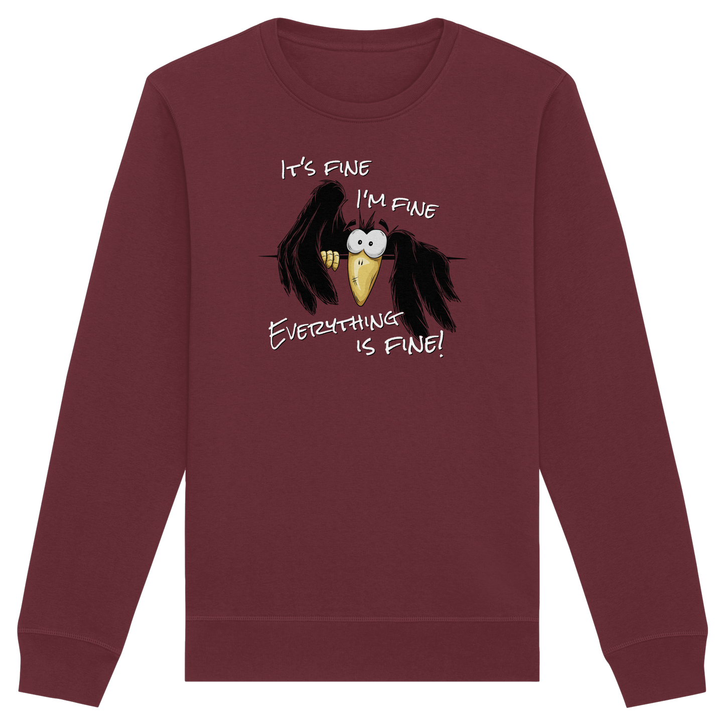 I’m Fine Rabe | Alles Gut Krähe - Organic Basic Unisex Sweatshirt