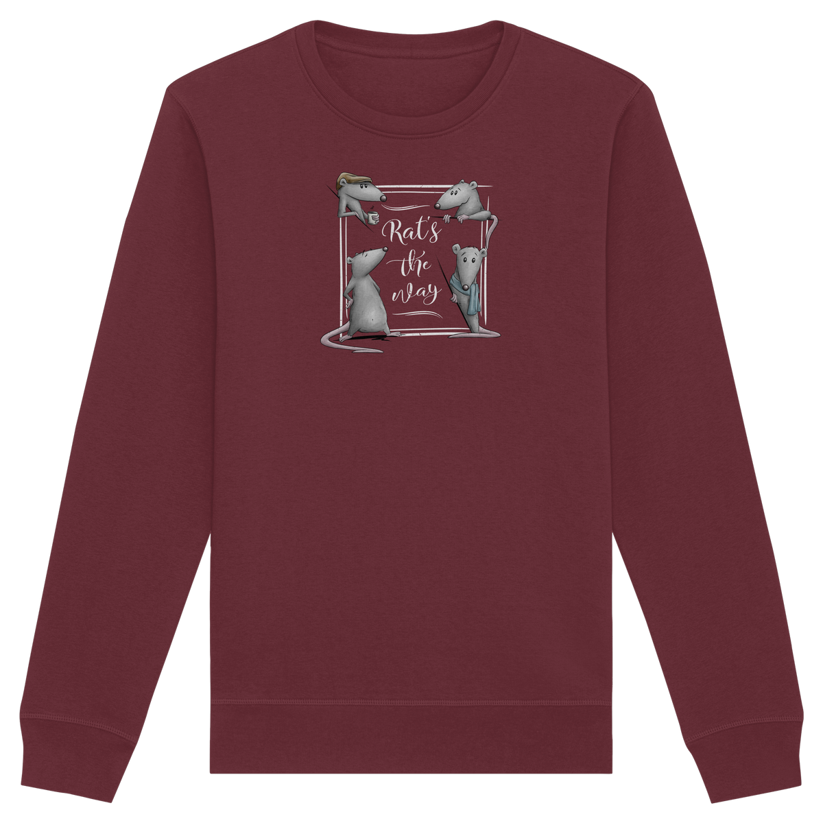 Rat’s The Way Kaffeehaus Ratten - Organic Basic Unisex Sweatshirt