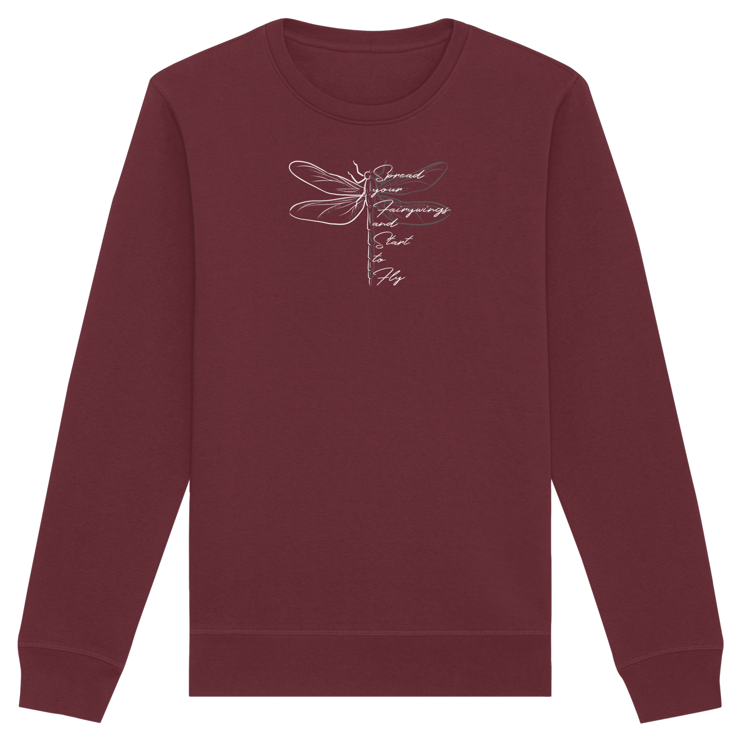 Breite die Flügel aus und flieg los | Libelle - Organic Basic Unisex Sweatshirt