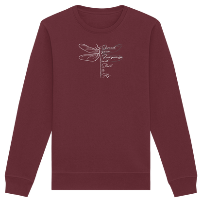 Breite die Flügel aus und flieg los | Libelle - Organic Basic Unisex Sweatshirt
