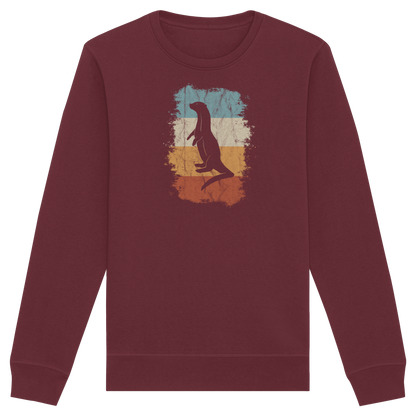 Retro Otter Fischotter Silhouette - Organic Basic Unisex Sweatshirt