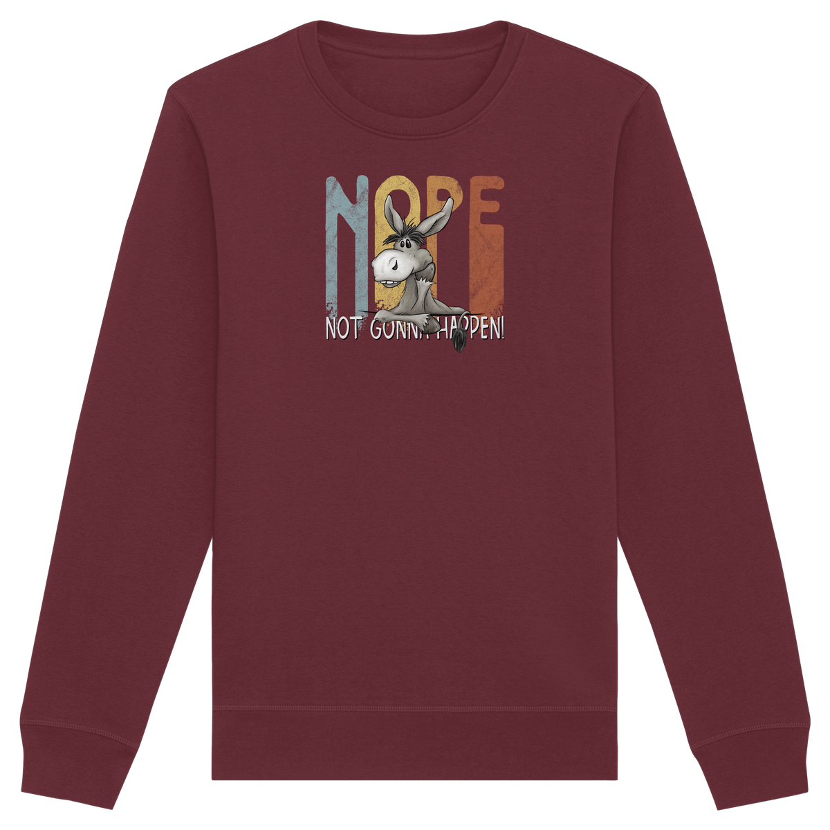 Nope | bockiger Esel - Organic Basic Unisex Sweatshirt