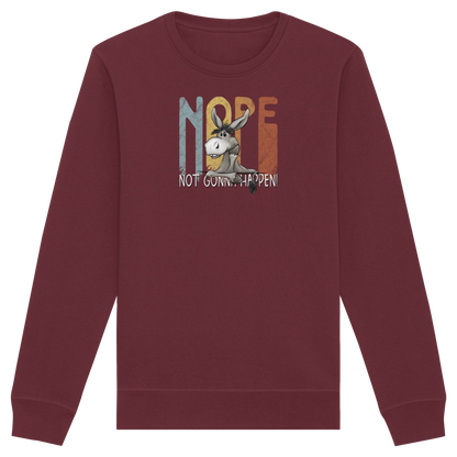Nope | bockiger Esel - Organic Basic Unisex Sweatshirt