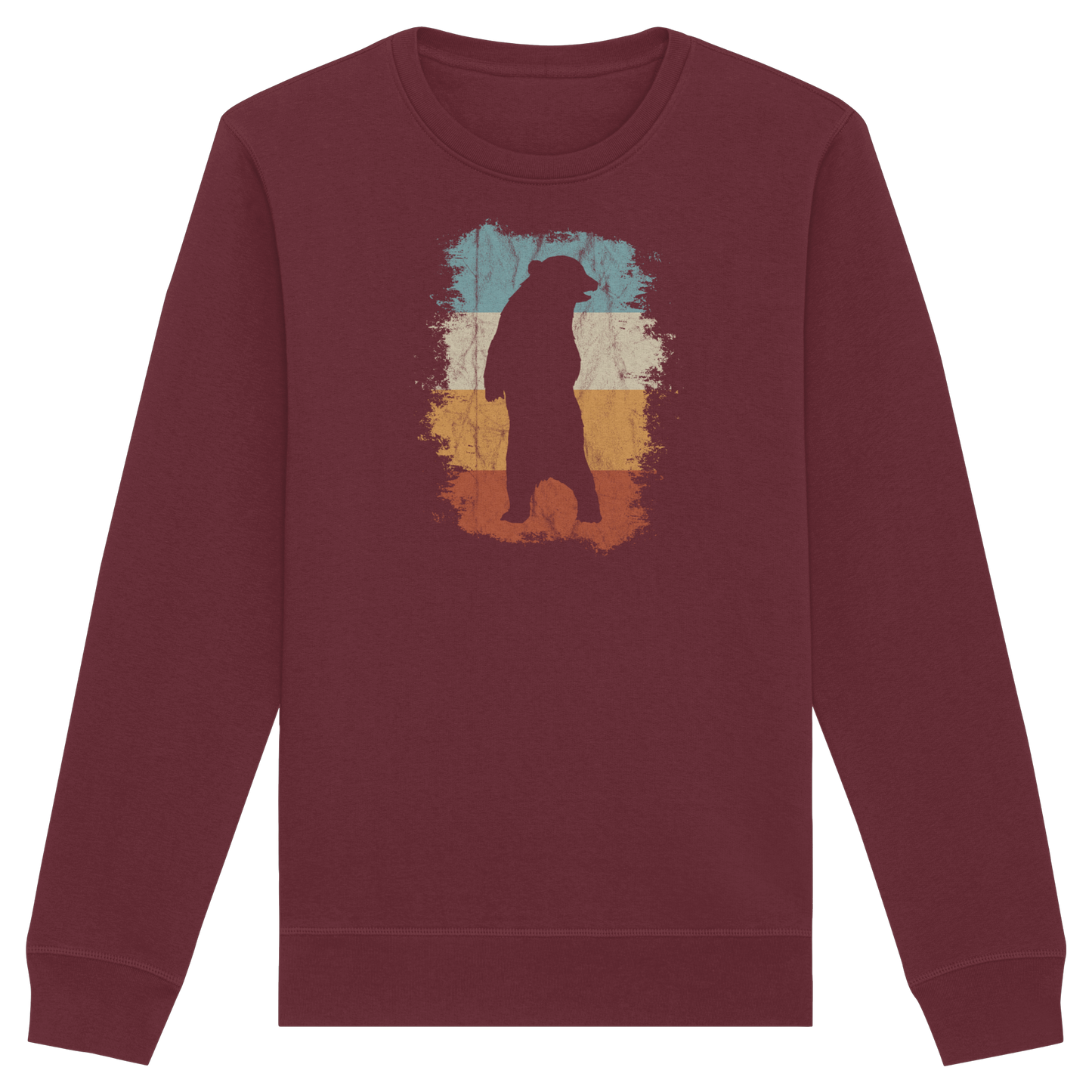 Retro Bären-Silhouette - Organic Basic Unisex Sweatshirt