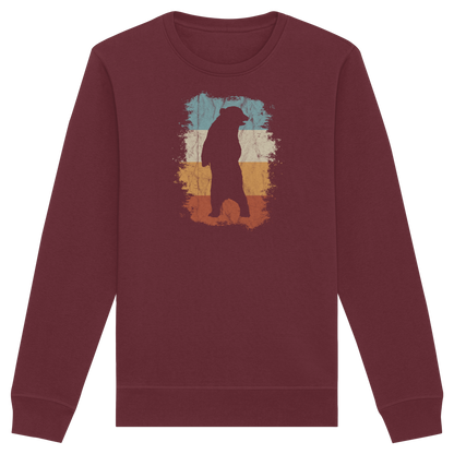 Retro Bären-Silhouette - Organic Basic Unisex Sweatshirt