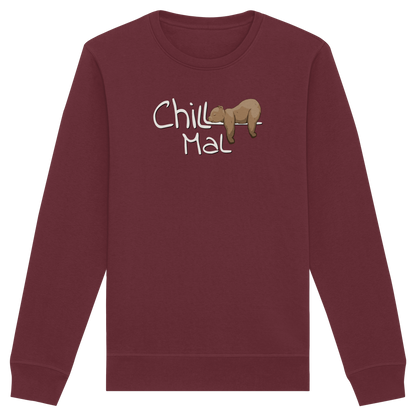 Chill Mal schläfriger Braunbär - Organic Basic Unisex Sweatshirt