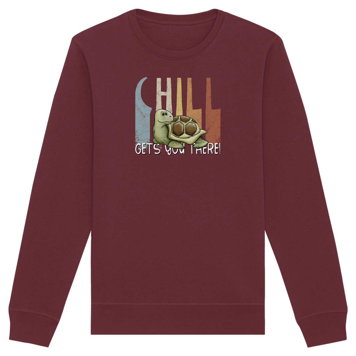 Gechillt gemütliche Schildkröte - Organic Basic Unisex Sweatshirt