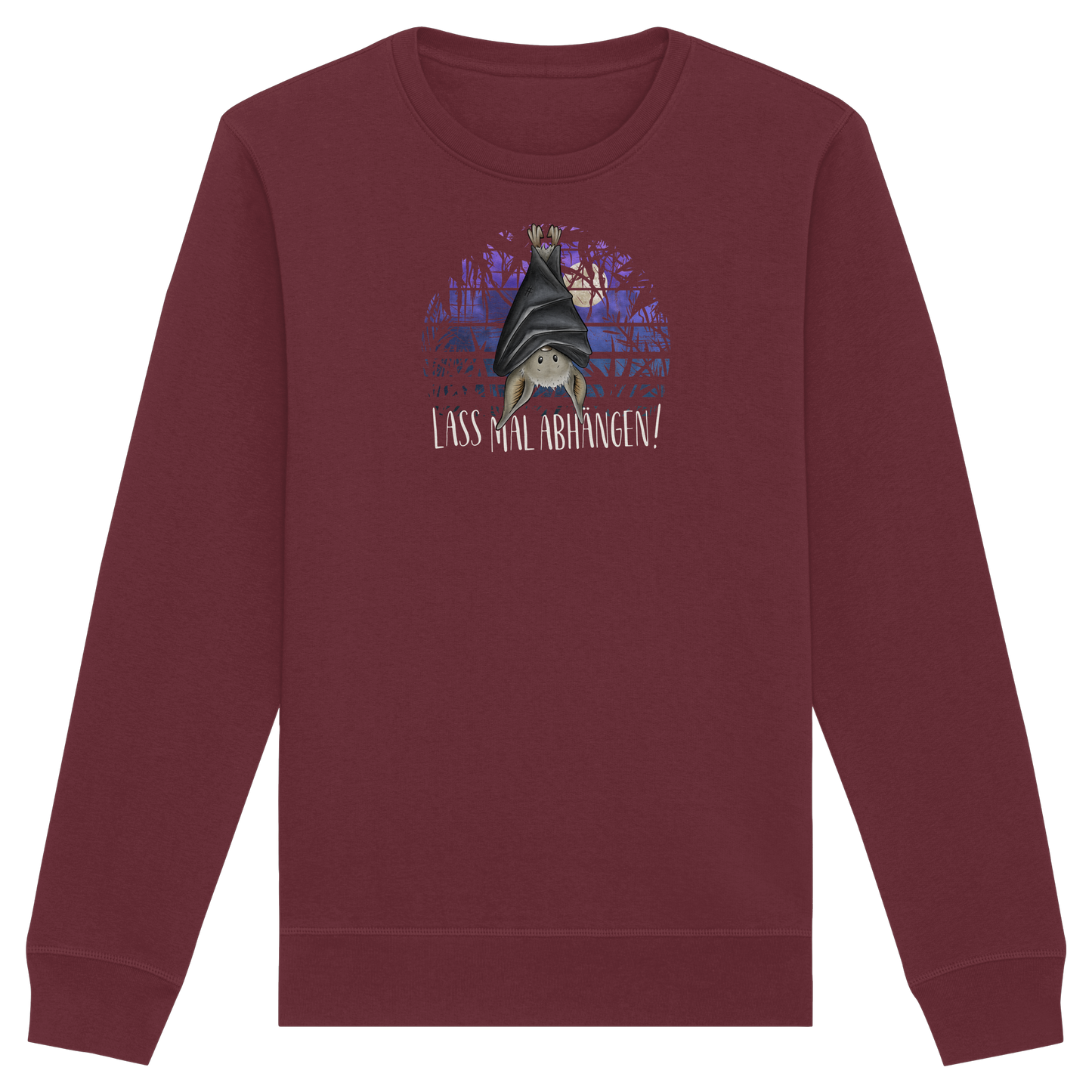 Lass mal abhängen Fledermaus - Organic Basic Unisex Sweatshirt