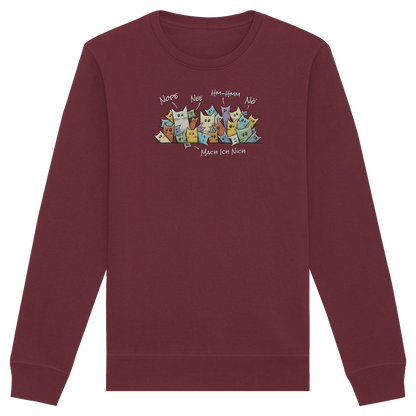 Nope, Nee, Nö Katzen - Organic Basic Unisex Sweatshirt