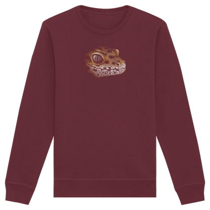 Leopard Gecko Skizze Kritzelkunst - Organic Basic Unisex Sweatshirt