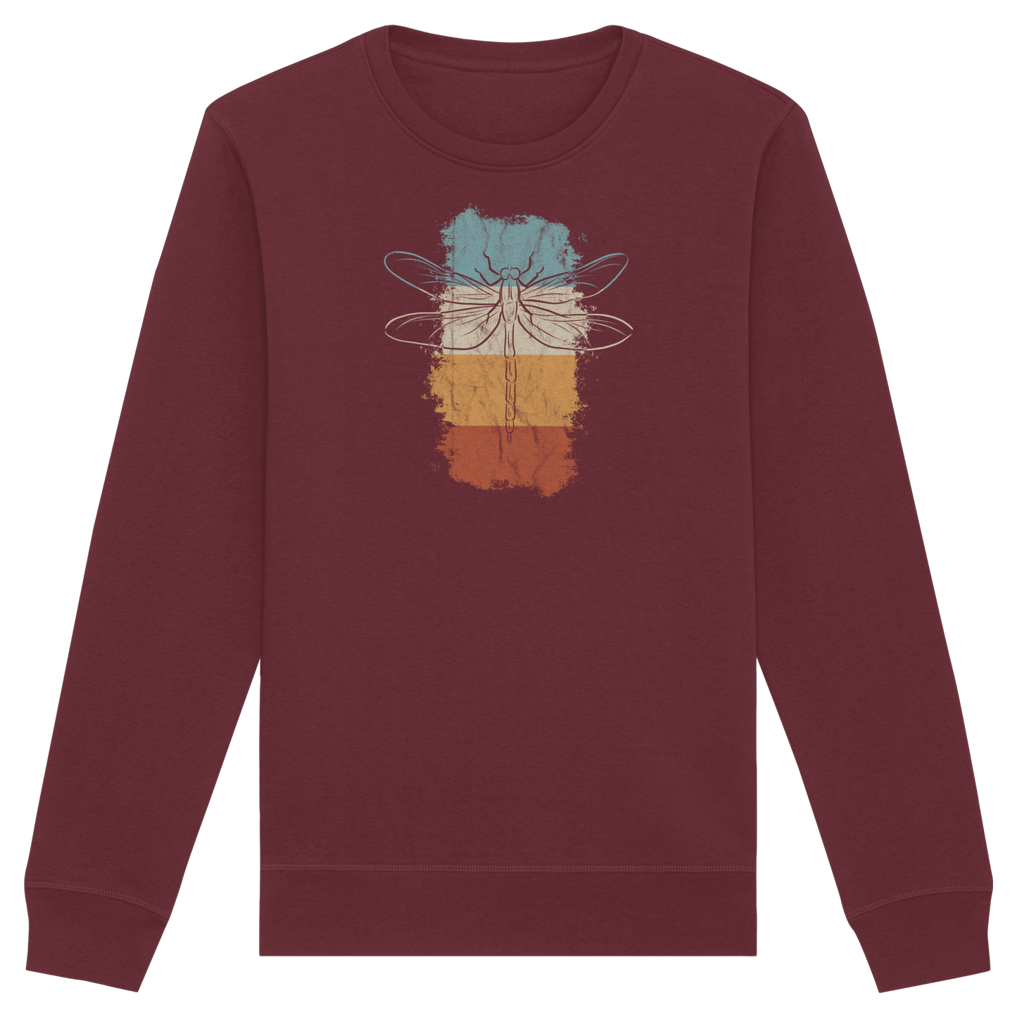 Retro Kunst Libelle | Vintage Dragonfly - Organic Basic Unisex Sweatshirt