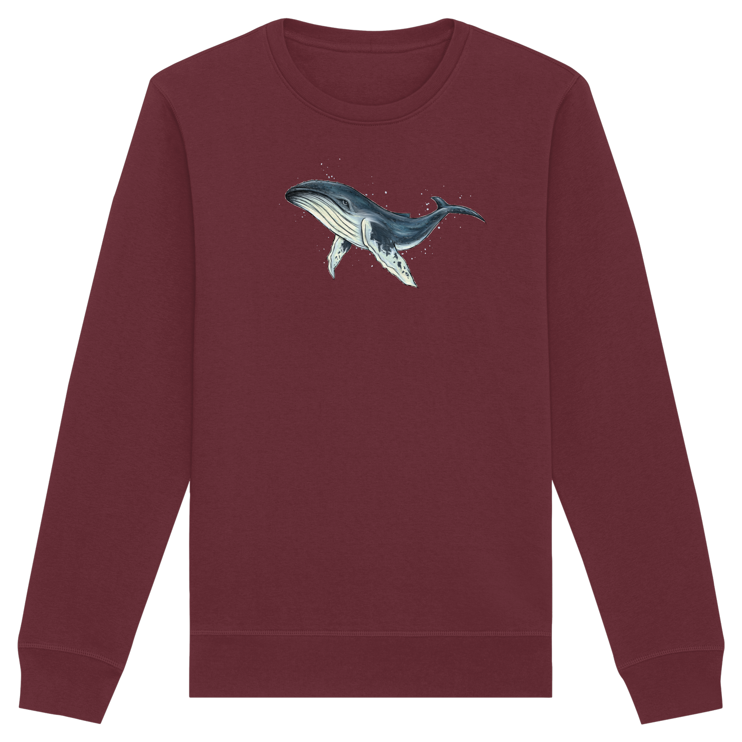 Tiefsee Ozean-Riese Buckelwal - Organic Basic Unisex Sweatshirt