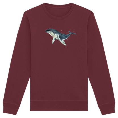 Tiefsee Ozean-Riese Buckelwal - Organic Basic Unisex Sweatshirt