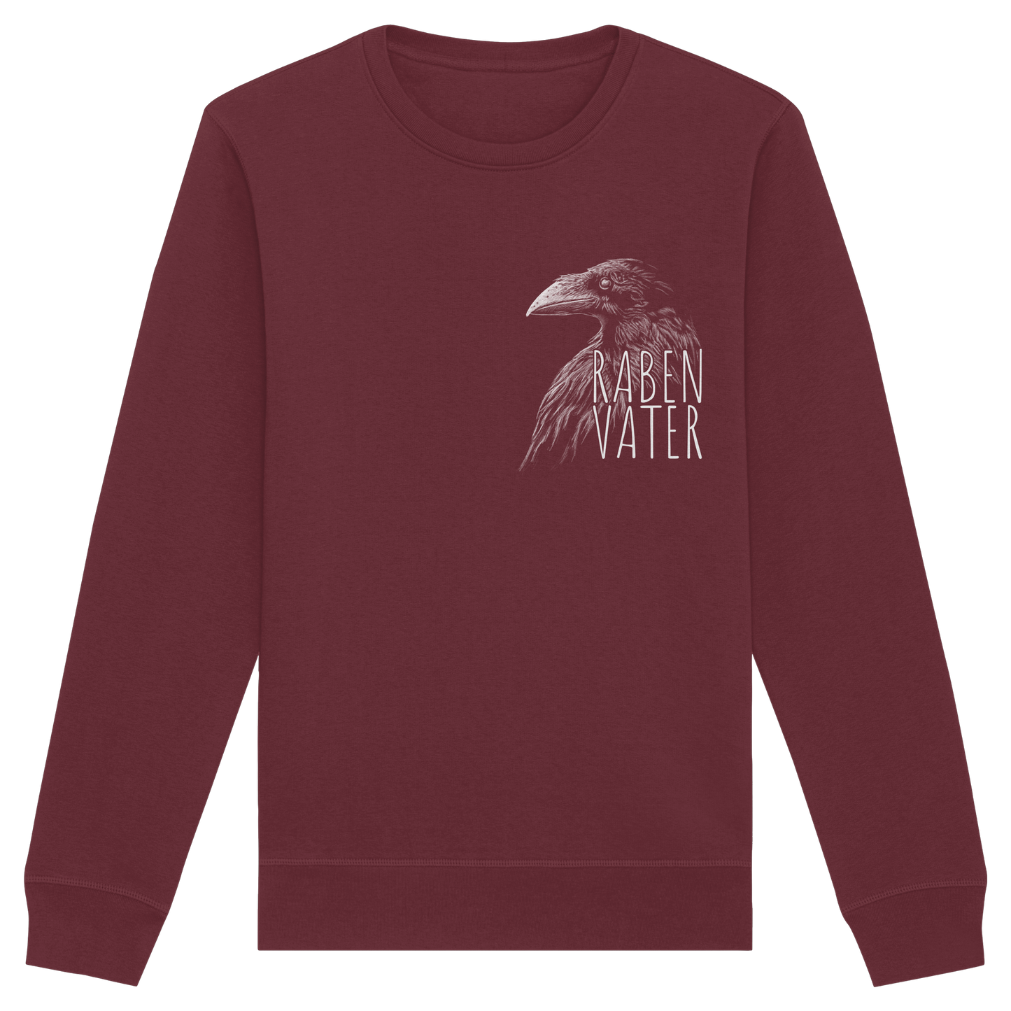 Rabenvater schwarzer Rabe Krähe - Organic Basic Unisex Sweatshirt