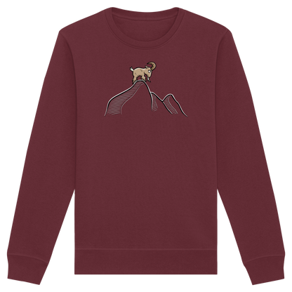 Ziegenbock in den Bergen - Organic Basic Unisex Sweatshirt