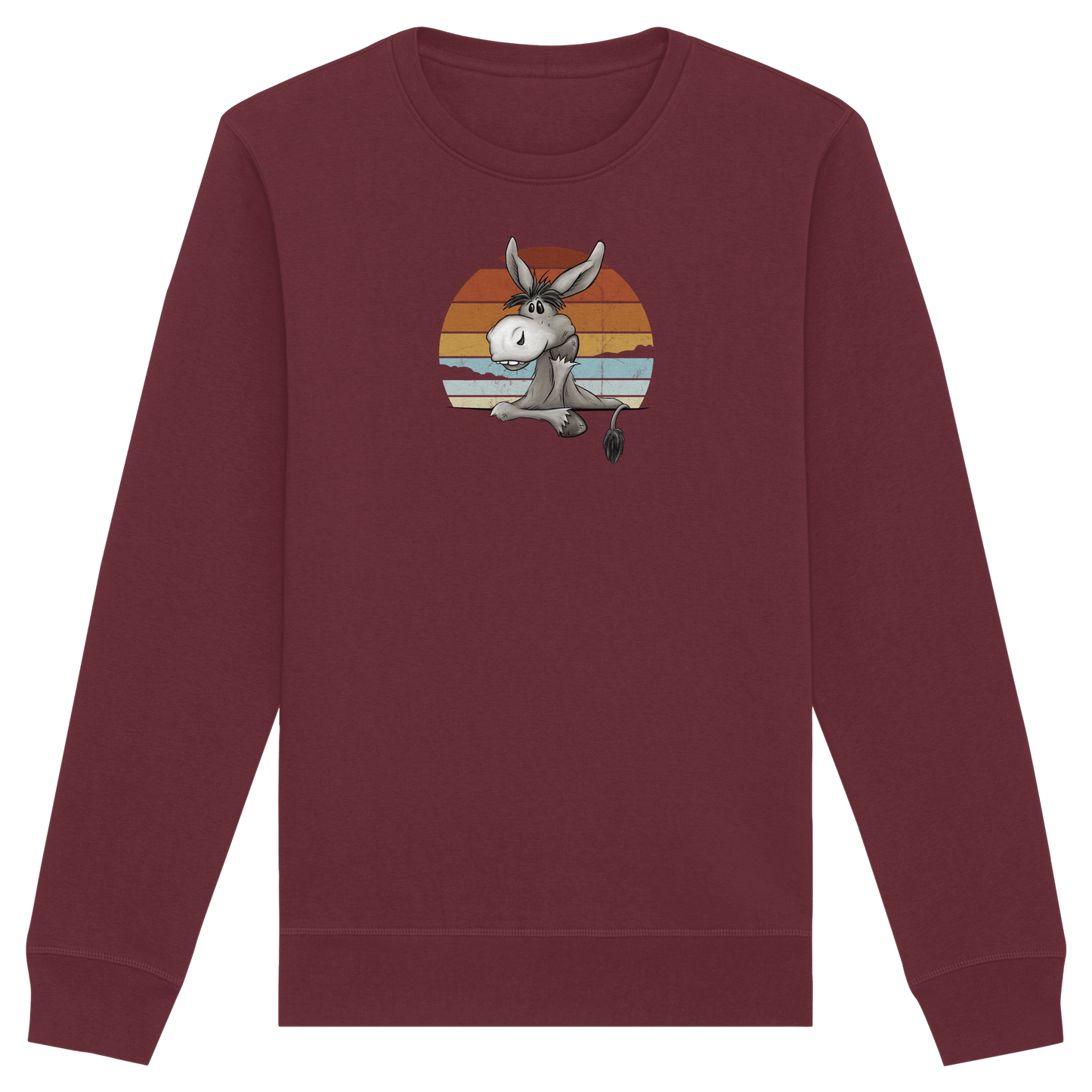 Lässiges Maultier Retro Esel - Organic Basic Unisex Sweatshirt