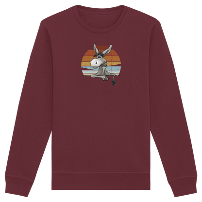 Lässiges Maultier Retro Esel - Organic Basic Unisex Sweatshirt