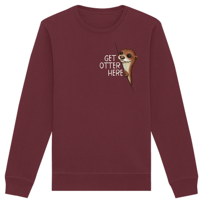 Get Otter Here | Lustiger Otter Kalauer - Organic Basic Unisex Sweatshirt