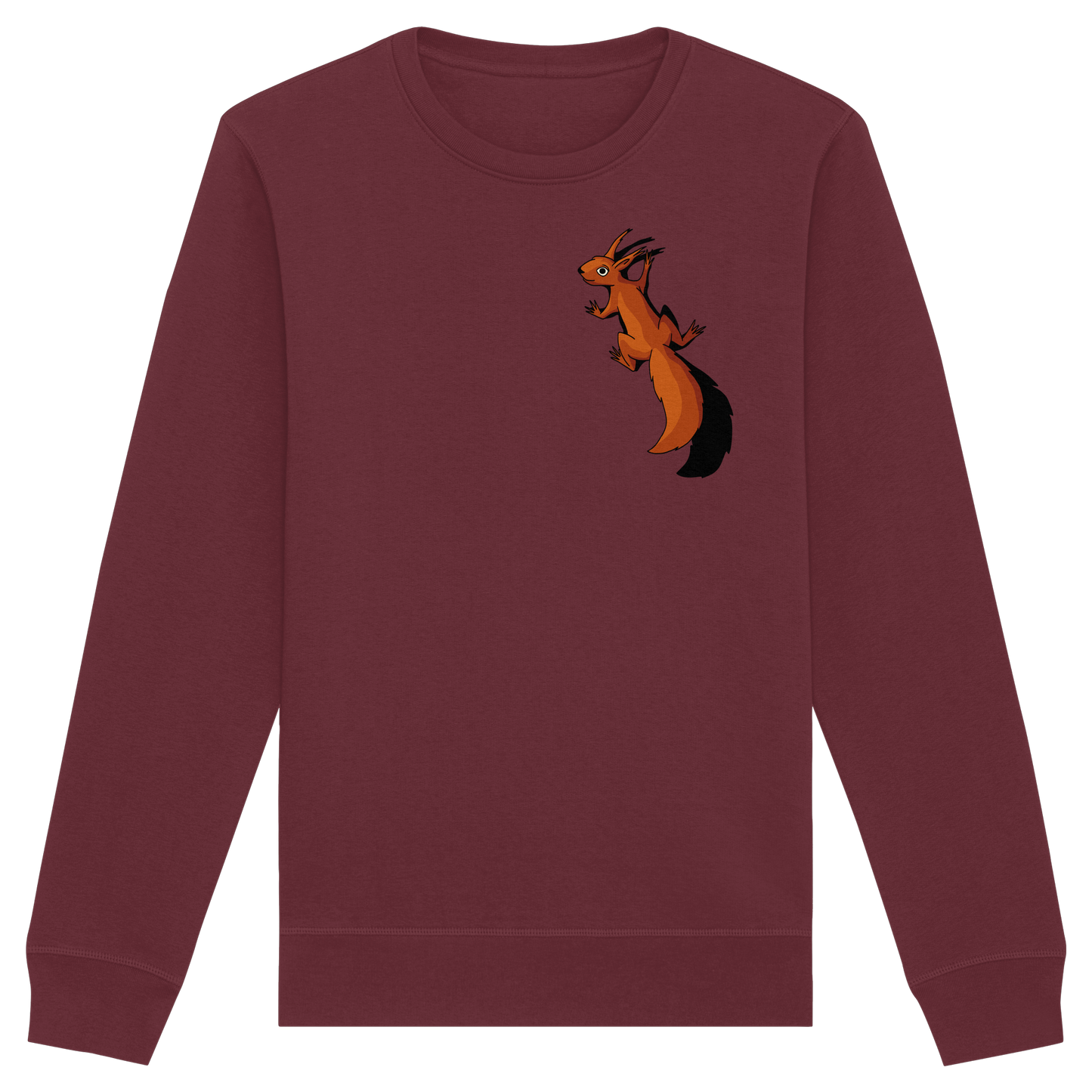 Süßes Eichhörnchen klettert - Organic Basic Unisex Sweatshirt
