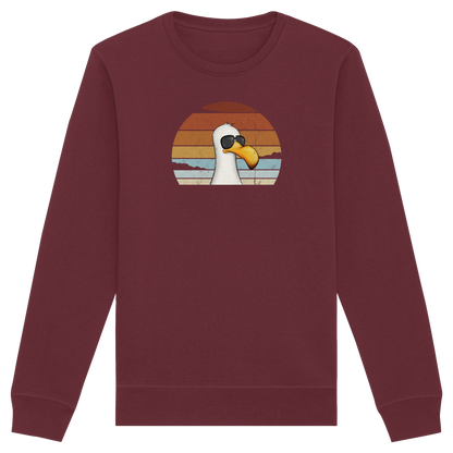 Cool lässige Retro Möwe - Organic Basic Unisex Sweatshirt