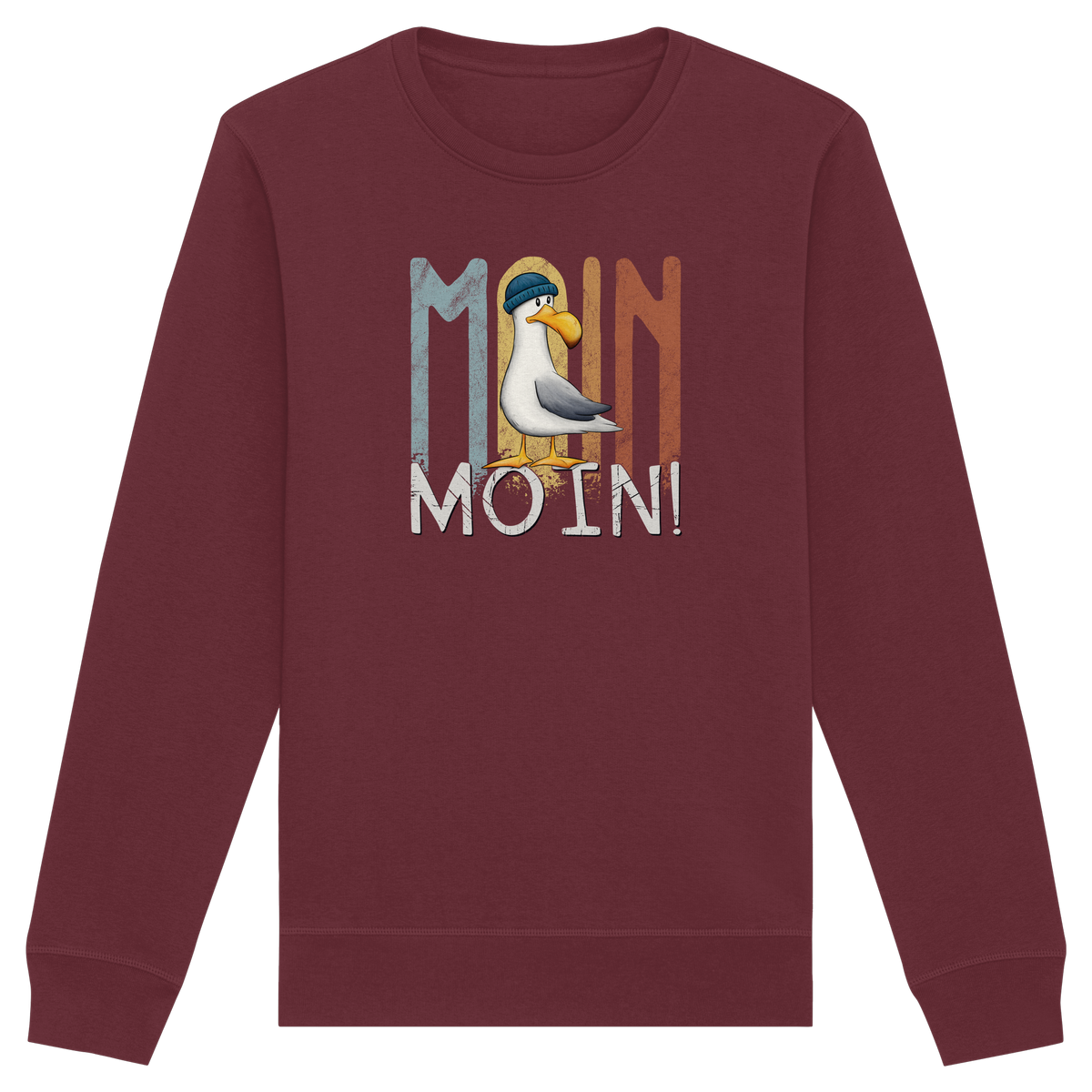 Moin Moin norddeutsche Möwe - Organic Basic Unisex Sweatshirt