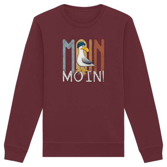 Moin Moin norddeutsche Möwe - Organic Basic Unisex Sweatshirt