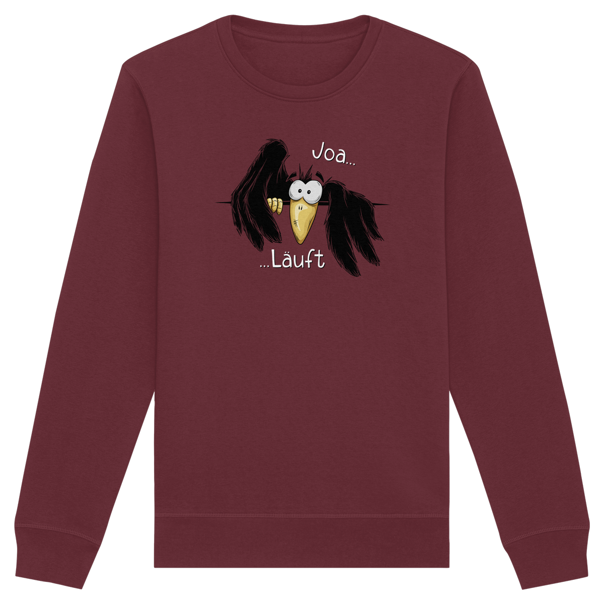 Joa Läuft Krähe gechillter Rabe - Organic Basic Unisex Sweatshirt
