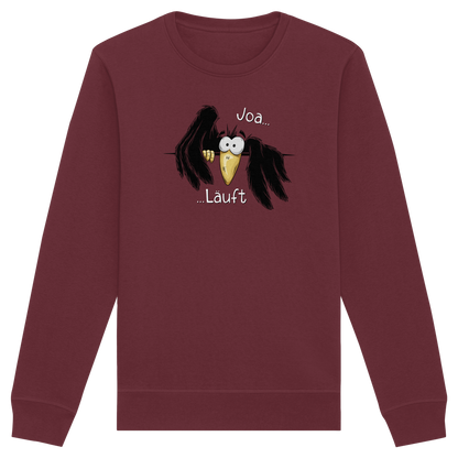 Joa Läuft Krähe gechillter Rabe - Organic Basic Unisex Sweatshirt