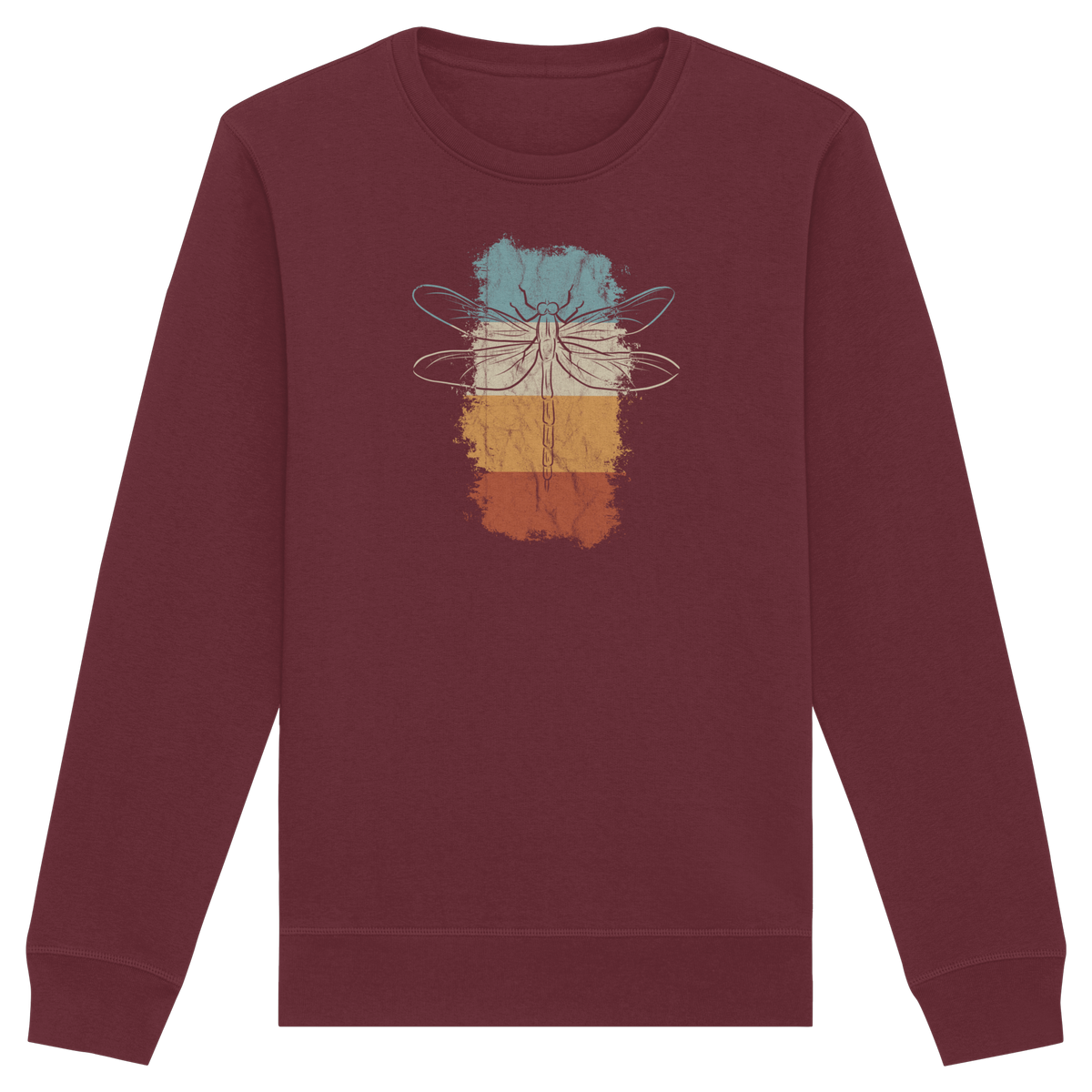 Retro Kunst Libelle | Vintage Dragonfly - Organic Basic Unisex Sweatshirt