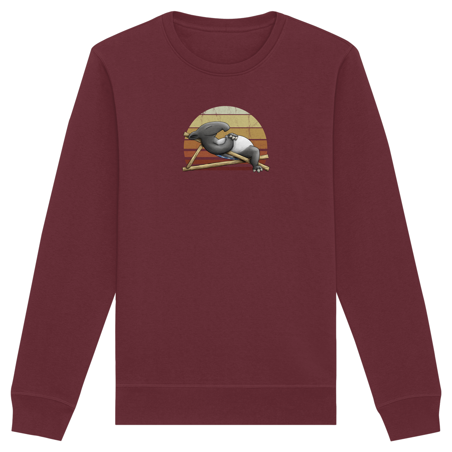Lässiger Retro Sundown Tapir - Organic Basic Unisex Sweatshirt