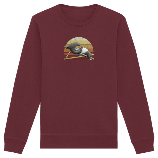 Lässiger Retro Sundown Tapir - Organic Basic Unisex Sweatshirt