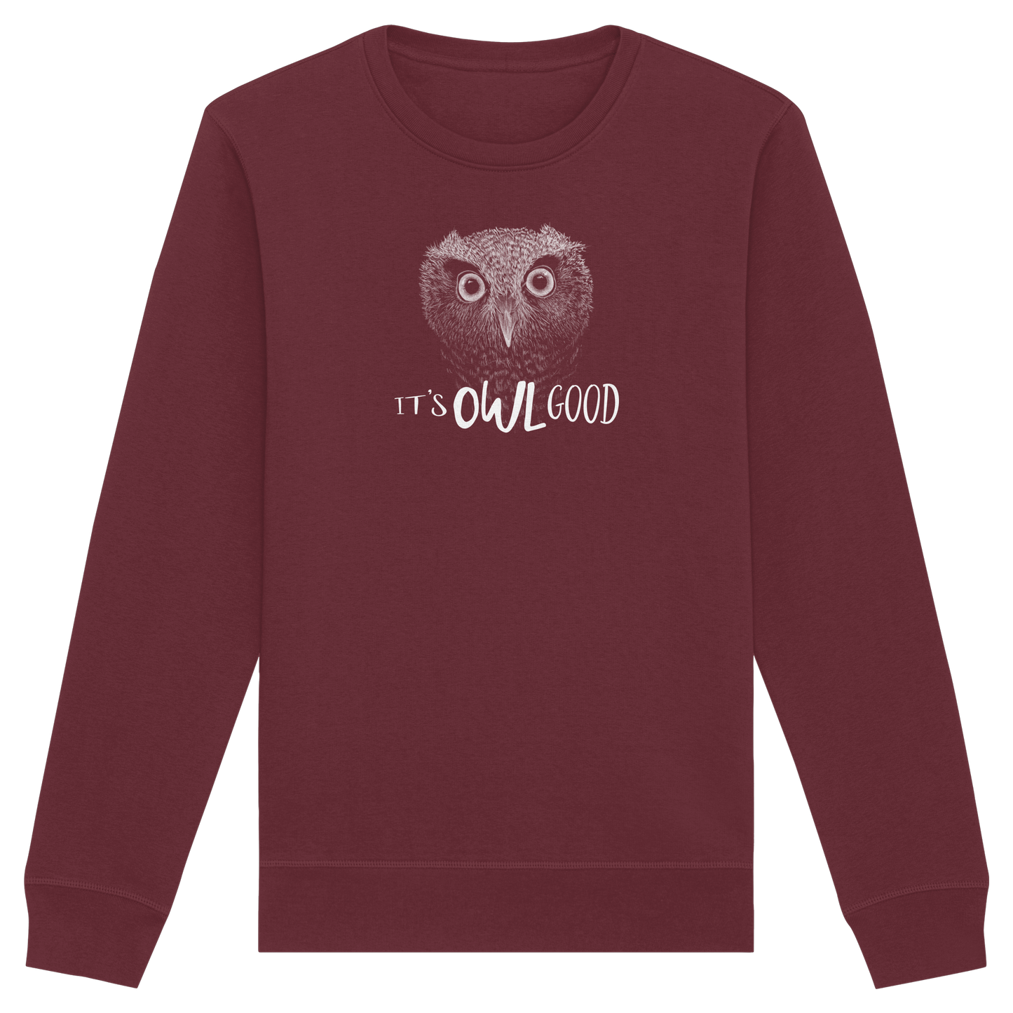 OWL Good | Kritzel-Kunst-Eule - Organic Basic Unisex Sweatshirt