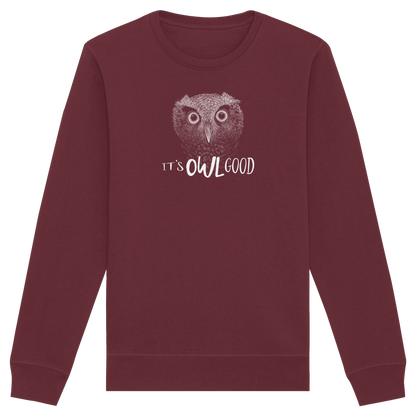 OWL Good | Kritzel-Kunst-Eule - Organic Basic Unisex Sweatshirt