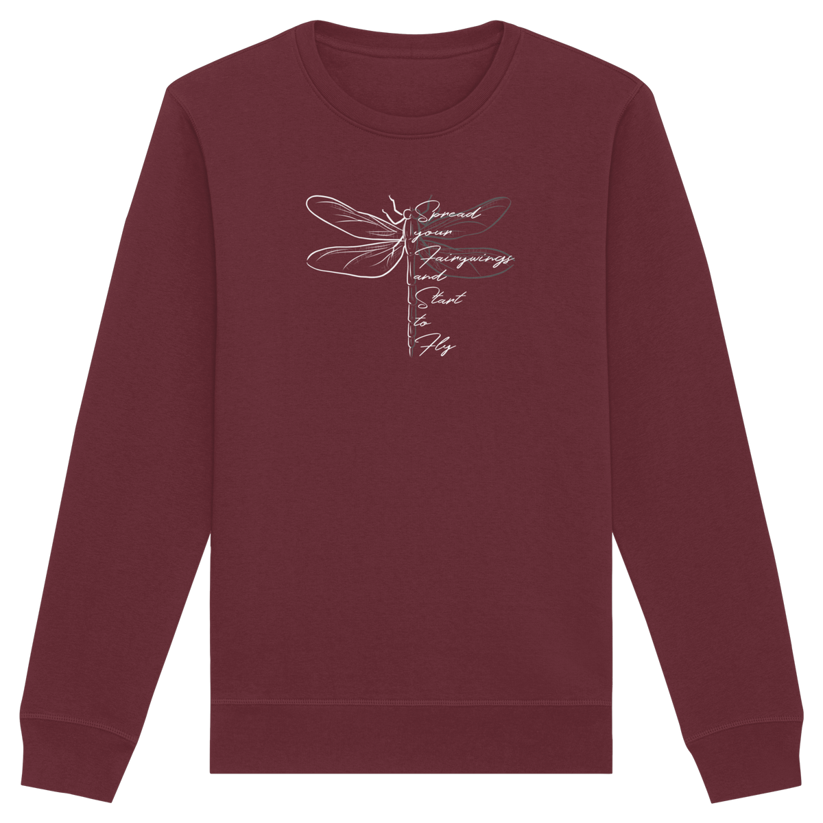 Breite die Flügel aus und flieg los | Libelle - Organic Basic Unisex Sweatshirt